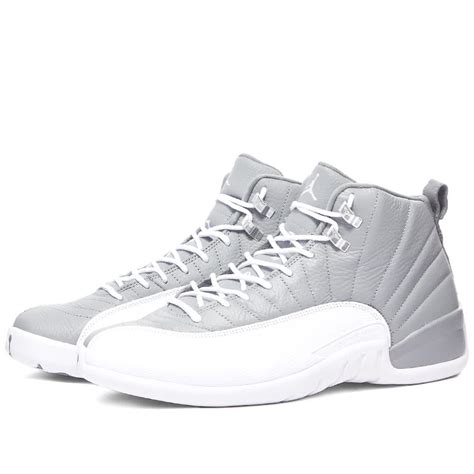 retro 12 jordans grey and white|jordan retro 12 cool grey.